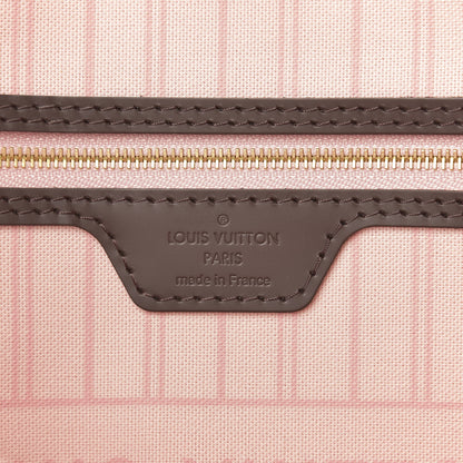 Louis Vuitton Damier Ebene Neo Neverfull MM Rose Ballerine 8 of 9
