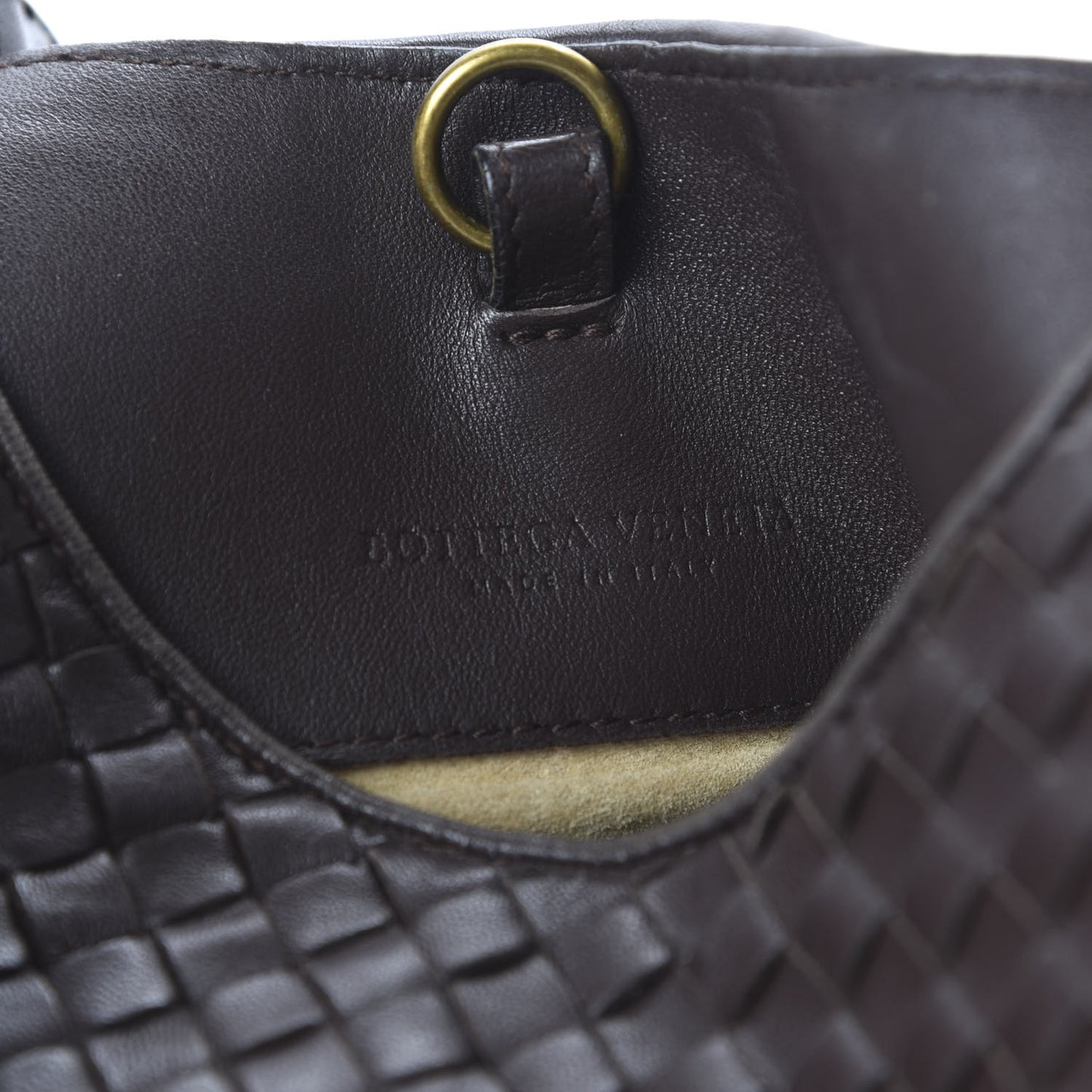 Nappa Intrecciato New Ball Hobo Ebano