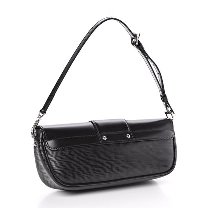 Louis Vuitton Epi Montaigne Clutch Black 3 of 10