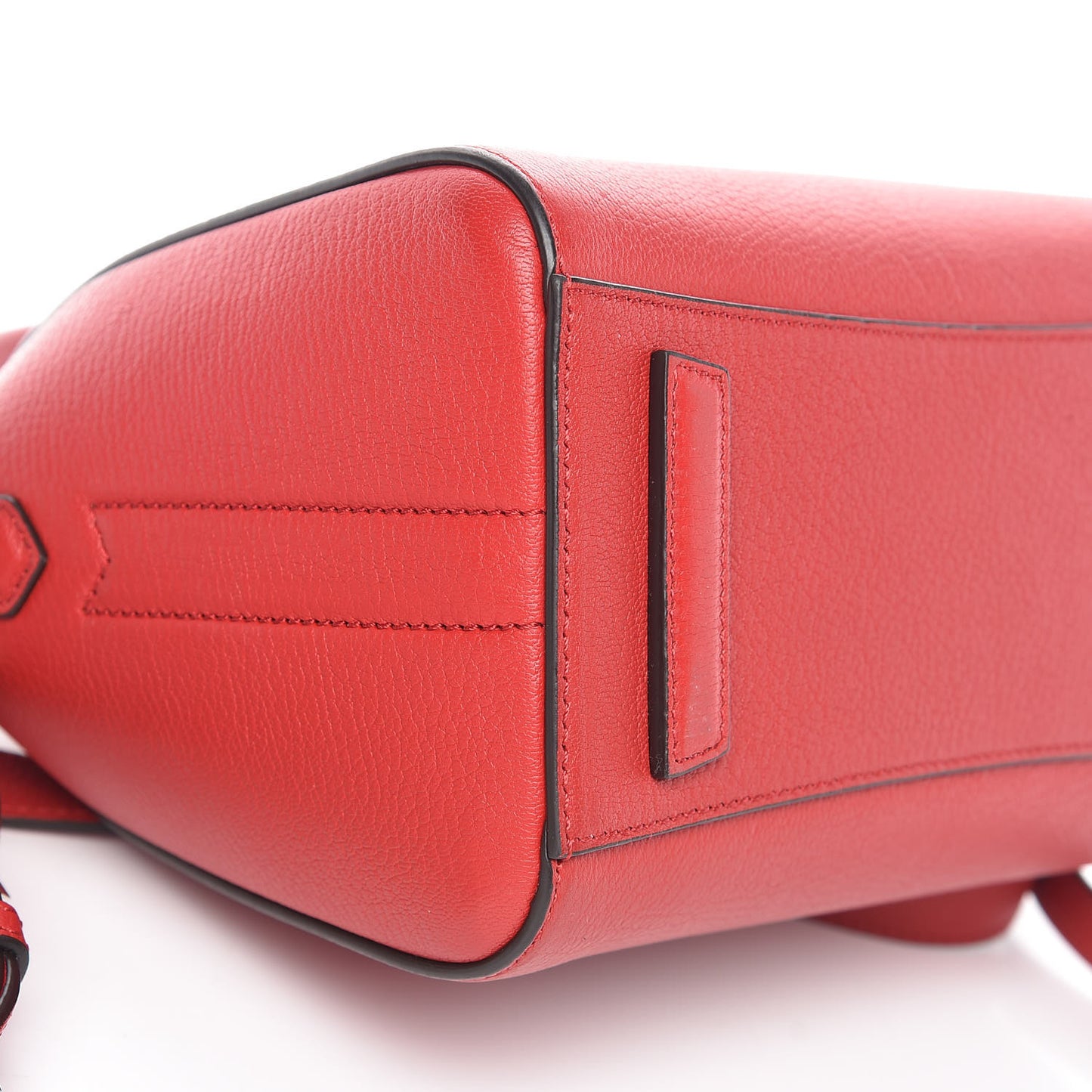 Sugar Goatskin Mini Antigona Bright Red