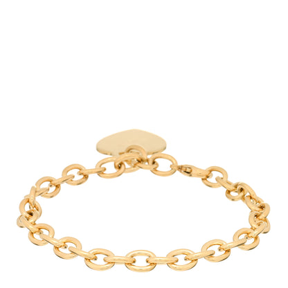 Tiffany 18K Yellow Gold Heart Tag Charm Bracelet 2 of 3