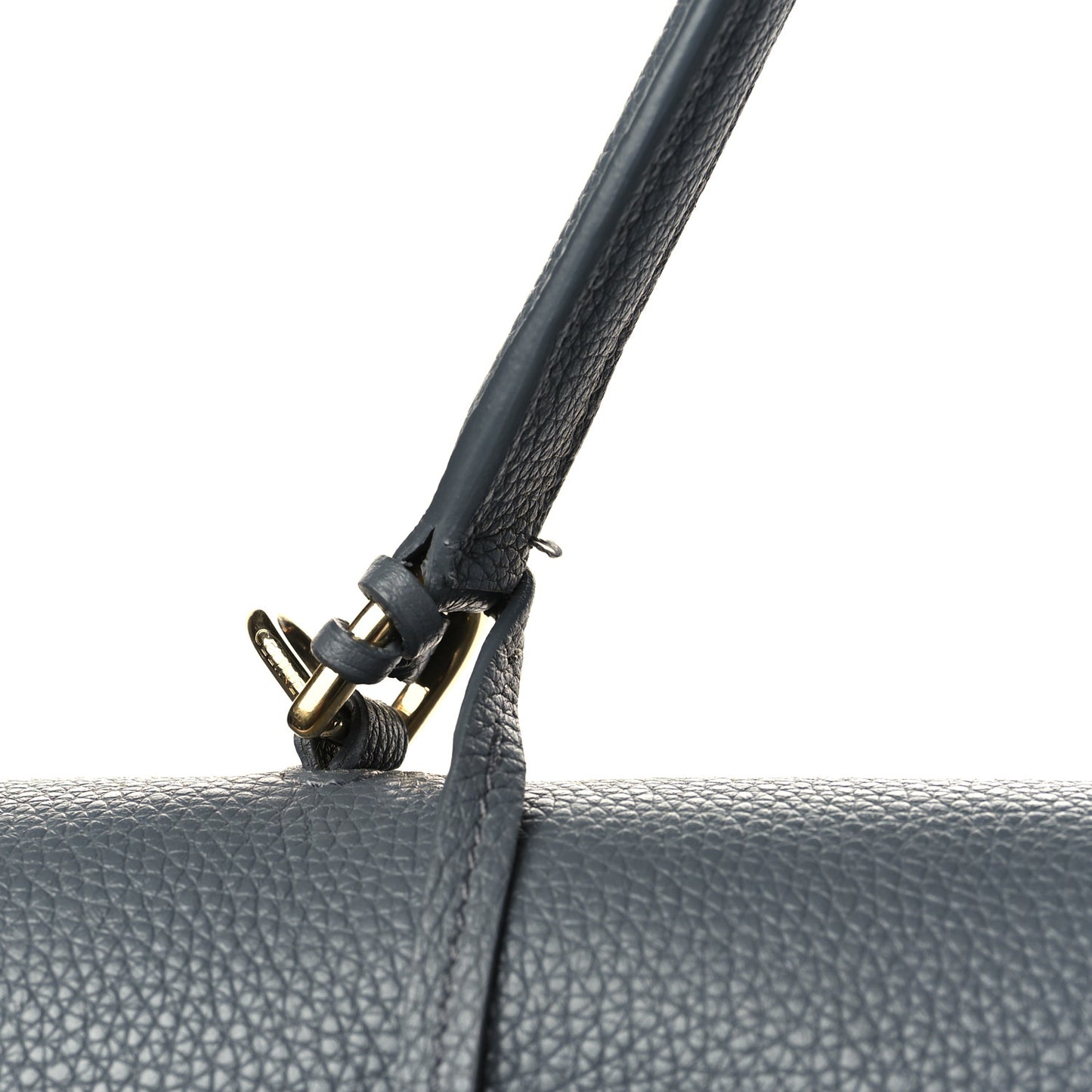 Grained Calfskin Classique 16 Top Handle Bag Pebble