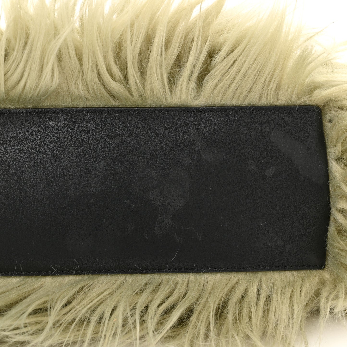 Faux Fur Mini The Creature Tote Bag Pistachio