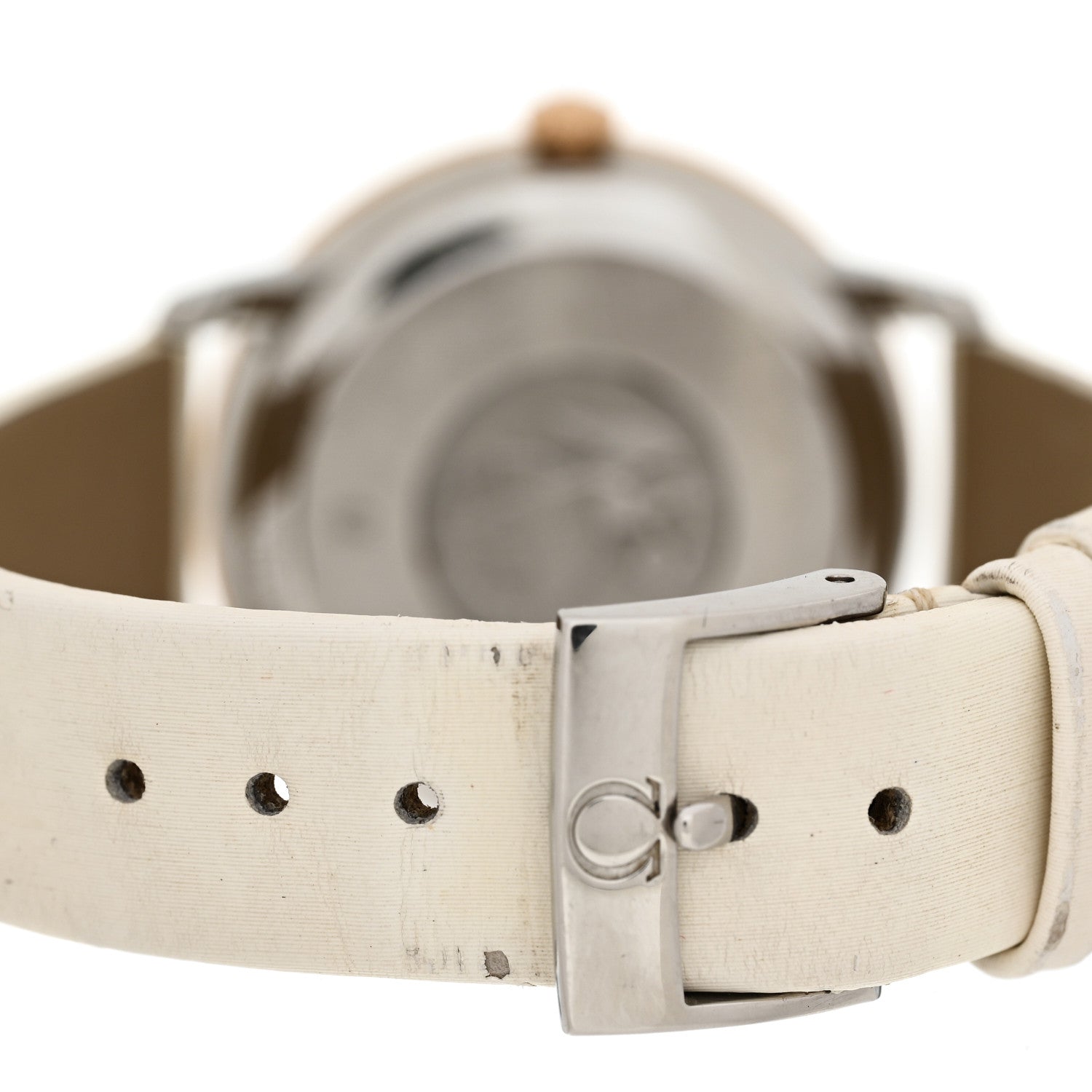 Omega Stainless Steel 18K Red Gold Calfskin Diamond 33mm De Ville Prestige Butterfly Automatic Watch 424.22.33.60.52.001 5 of 7