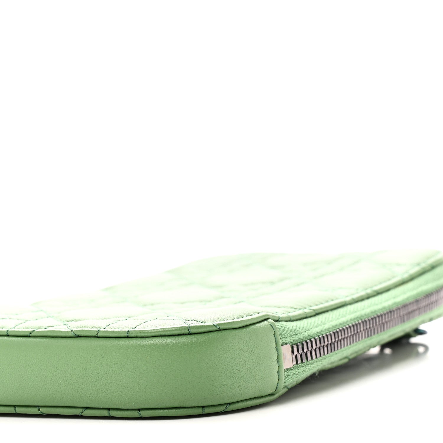 Christian Dior Lambskin Cannage Lady Dior Phone Holder Jade Green 9 of 9