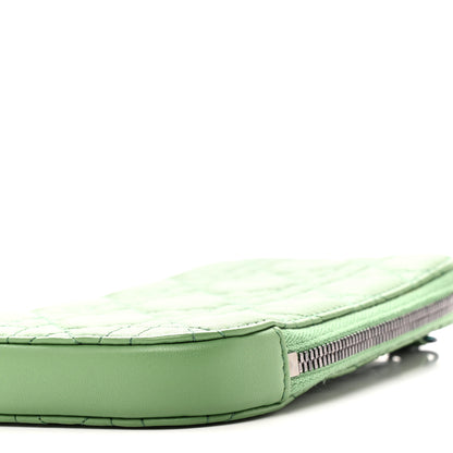Christian Dior Lambskin Cannage Lady Dior Phone Holder Jade Green 9 of 9