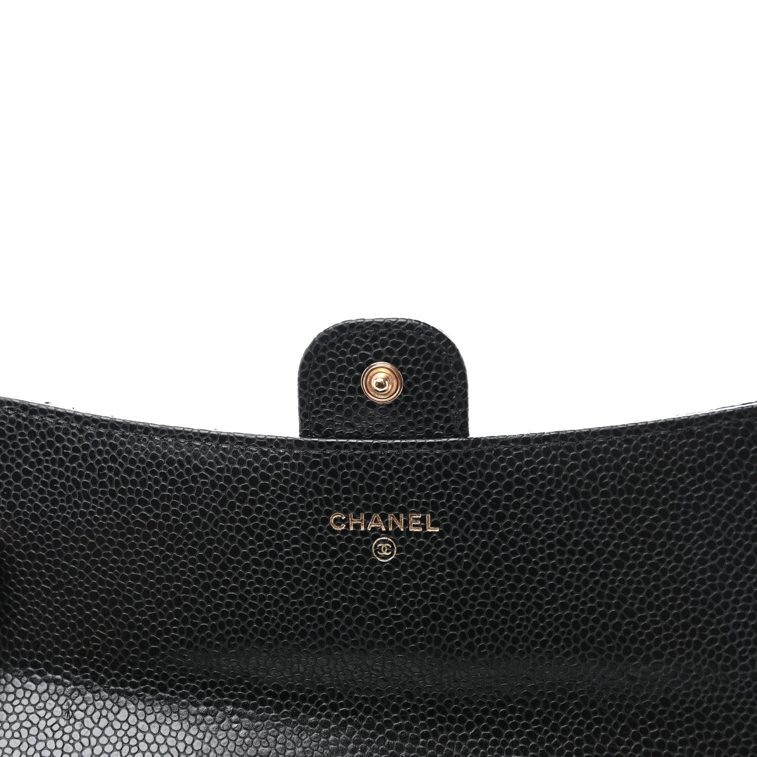 Chanel Caviar Quilted Large Gusset Flap Wallet Black 6 of 9