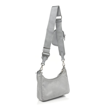 Prada Re-Nylon Saffiano Re-Edition 2005 Shoulder Bag Fiordaliso 3 of 14