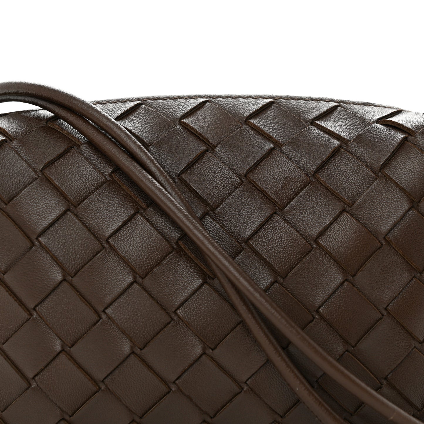 Nappa Intrecciato Mini Loop Camera Bag Light Brown
