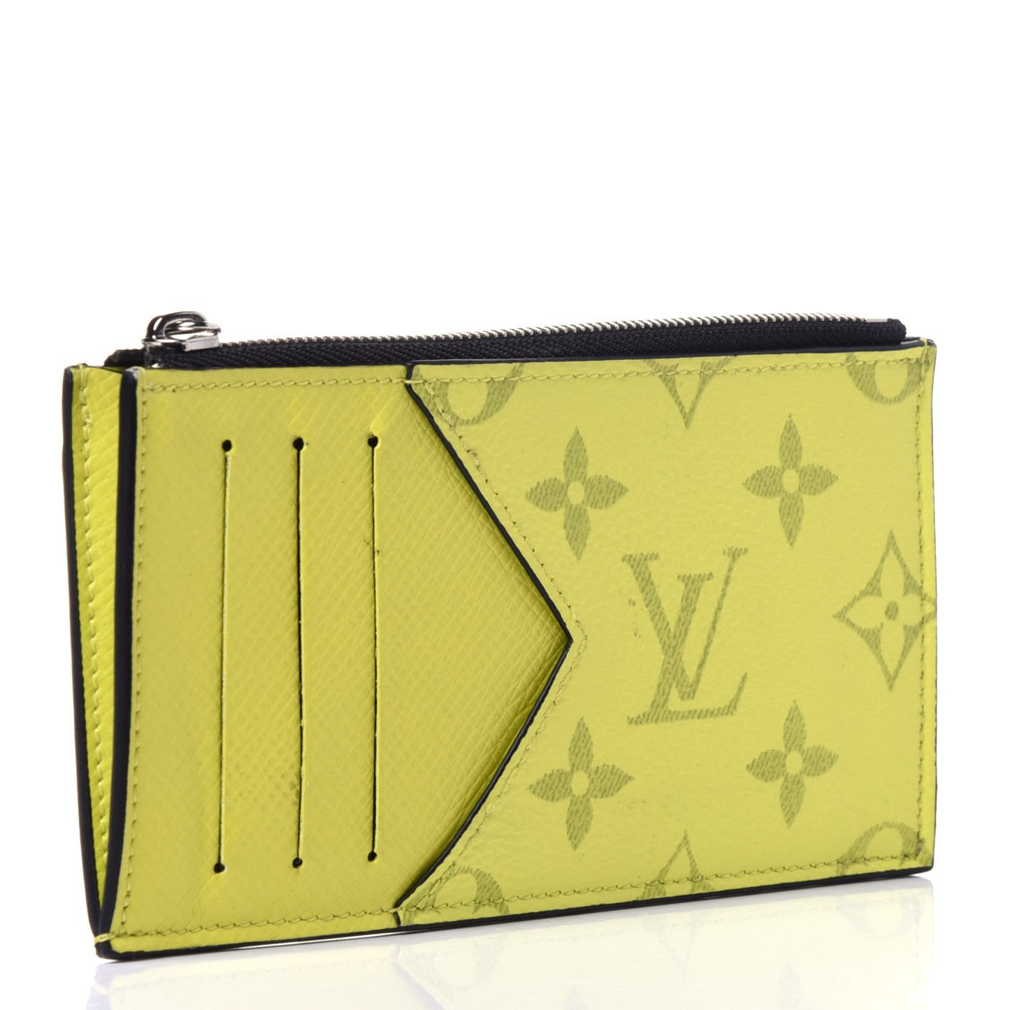 Monogram Taiga Coin Card Holder Yellow