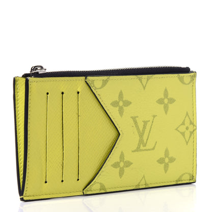 Louis Vuitton Monogram Taiga Coin Card Holder Yellow 3 of 11