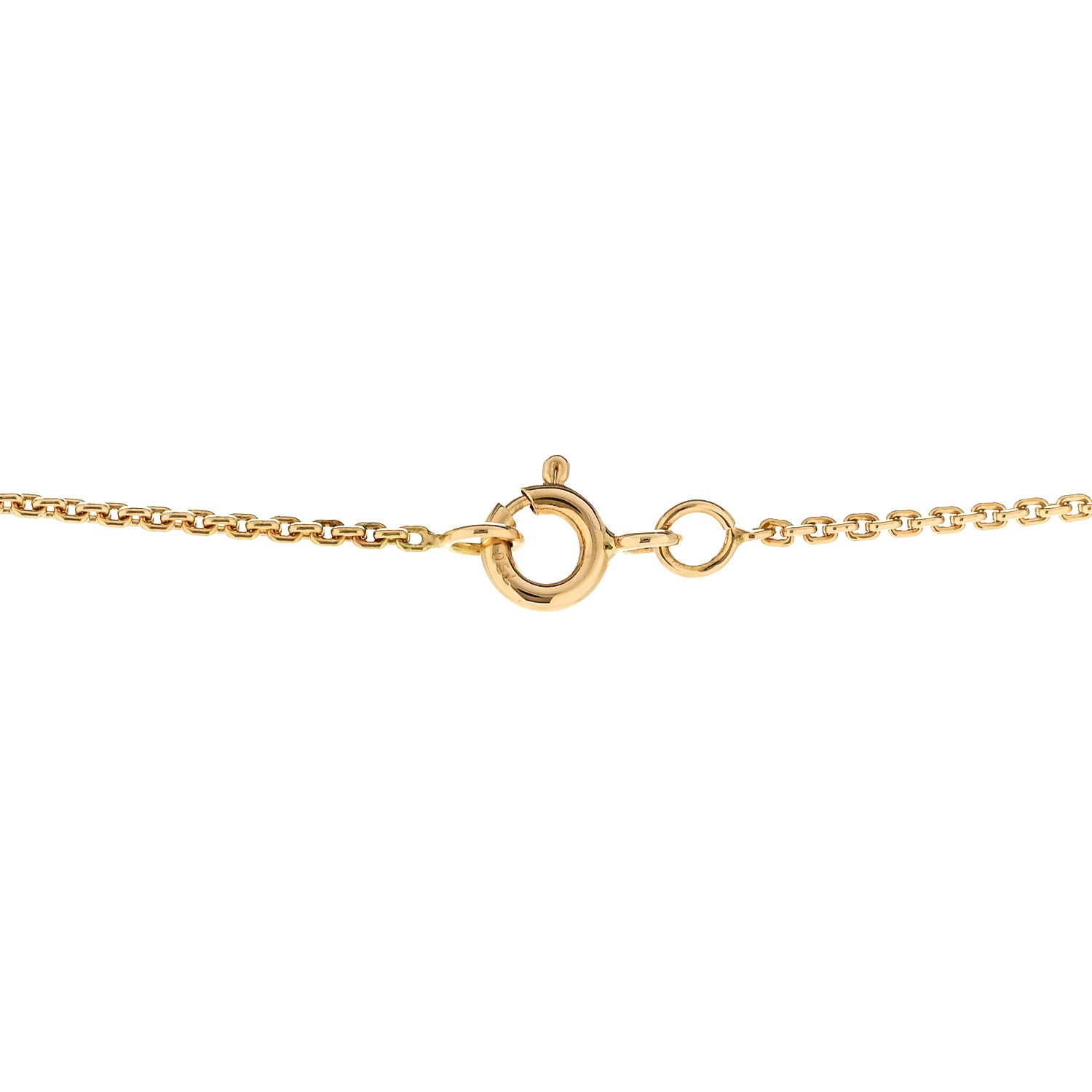 Louis Vuitton 18K Yellow Gold Diamond Small LV Volt One Pendant Necklace 5 of 6