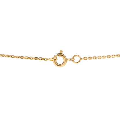 Louis Vuitton 18K Yellow Gold Diamond Small LV Volt One Pendant Necklace 5 of 6