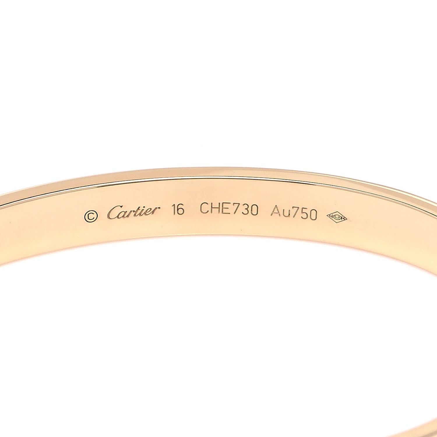 Cartier 18K Yellow Gold LOVE Bracelet 16 5 of 6
