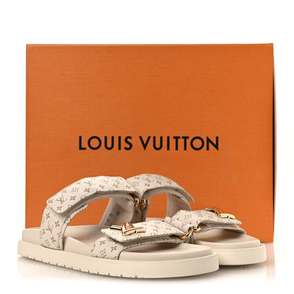 Louis Vuitton Monogram LV Sunset Comfort Flat Sandals 40 Dune Beige 11 of 11