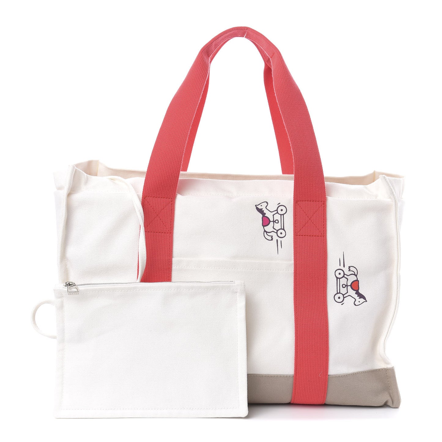 Cotton Canvas Adada Nappy Diaper Bag Rose Bougainvillier