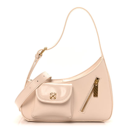 Off-White Calfskin Jitney Hobo Cream 1 of 9