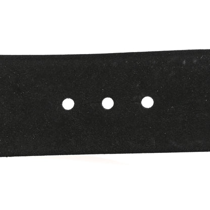 Chanel Suede CC Wreath Belt 85 34 Black Silver 3 of 7
