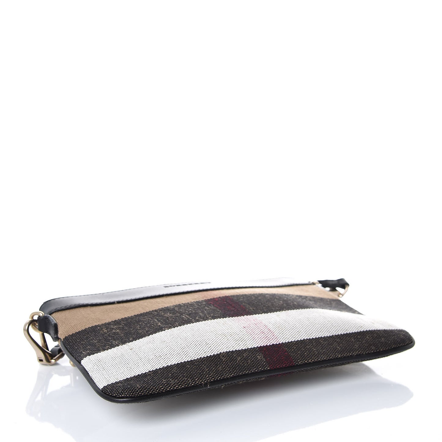Mega Check Peyton Crossbody Clutch Bag Black