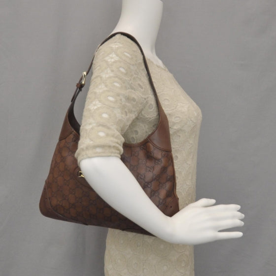 Guccissima Punch Hobo Brown