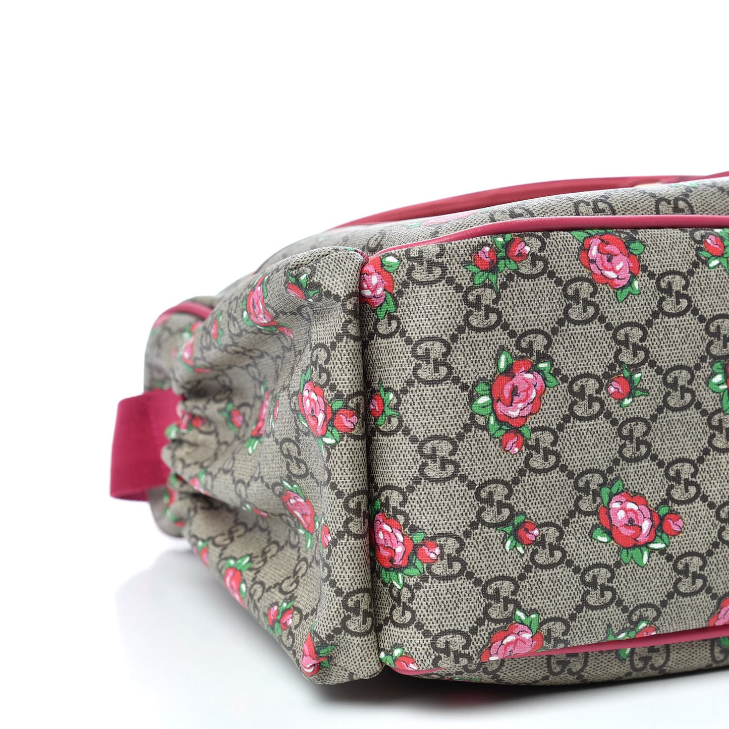 GG Supreme Monogram Rose Bud Diaper Bag Pink