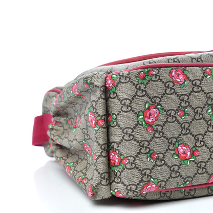 Gucci GG Supreme Monogram Rose Bud Diaper Bag Pink 5 of 11