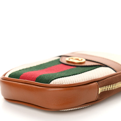 Gucci Vintage Canvas Calfskin Web Belted iPhone Case 70 28 Sand Cuir 10 of 10