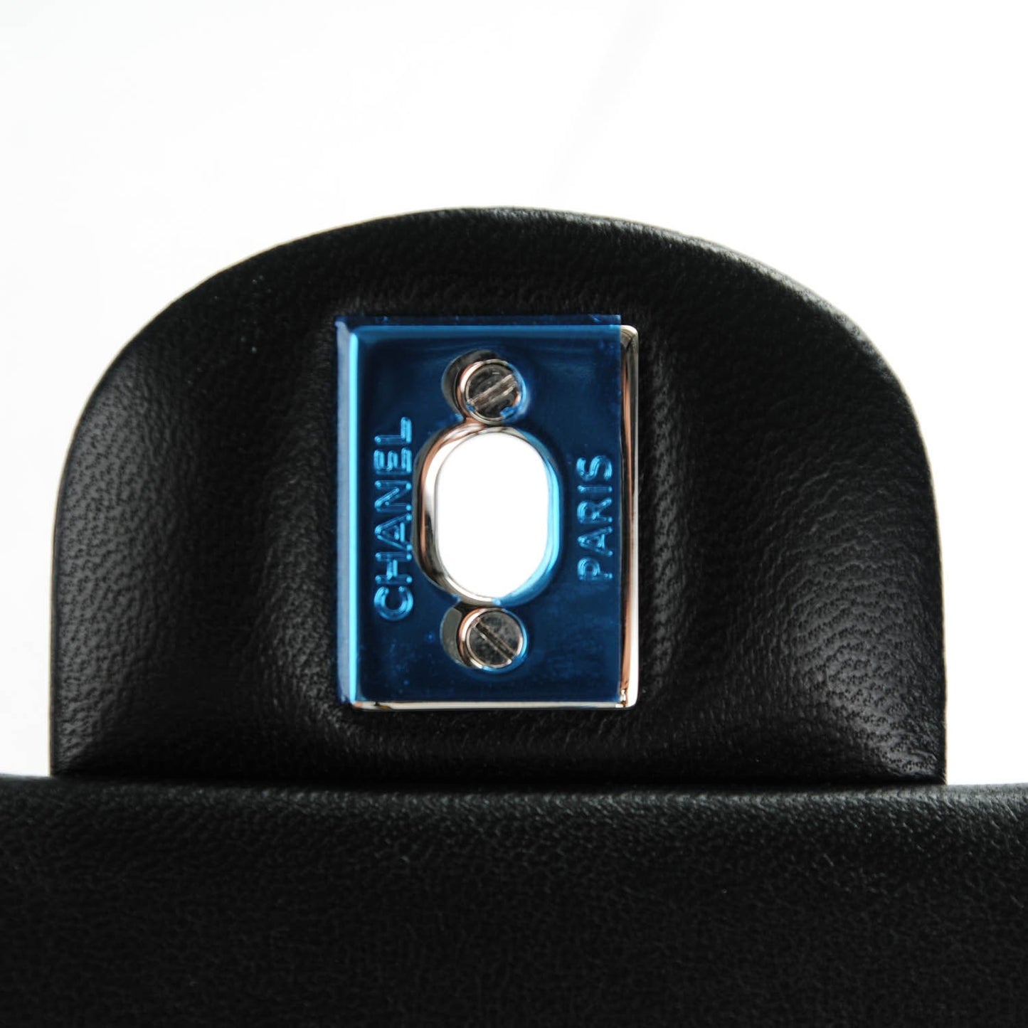Lambskin Quilted Mini Rectangular Flap Black