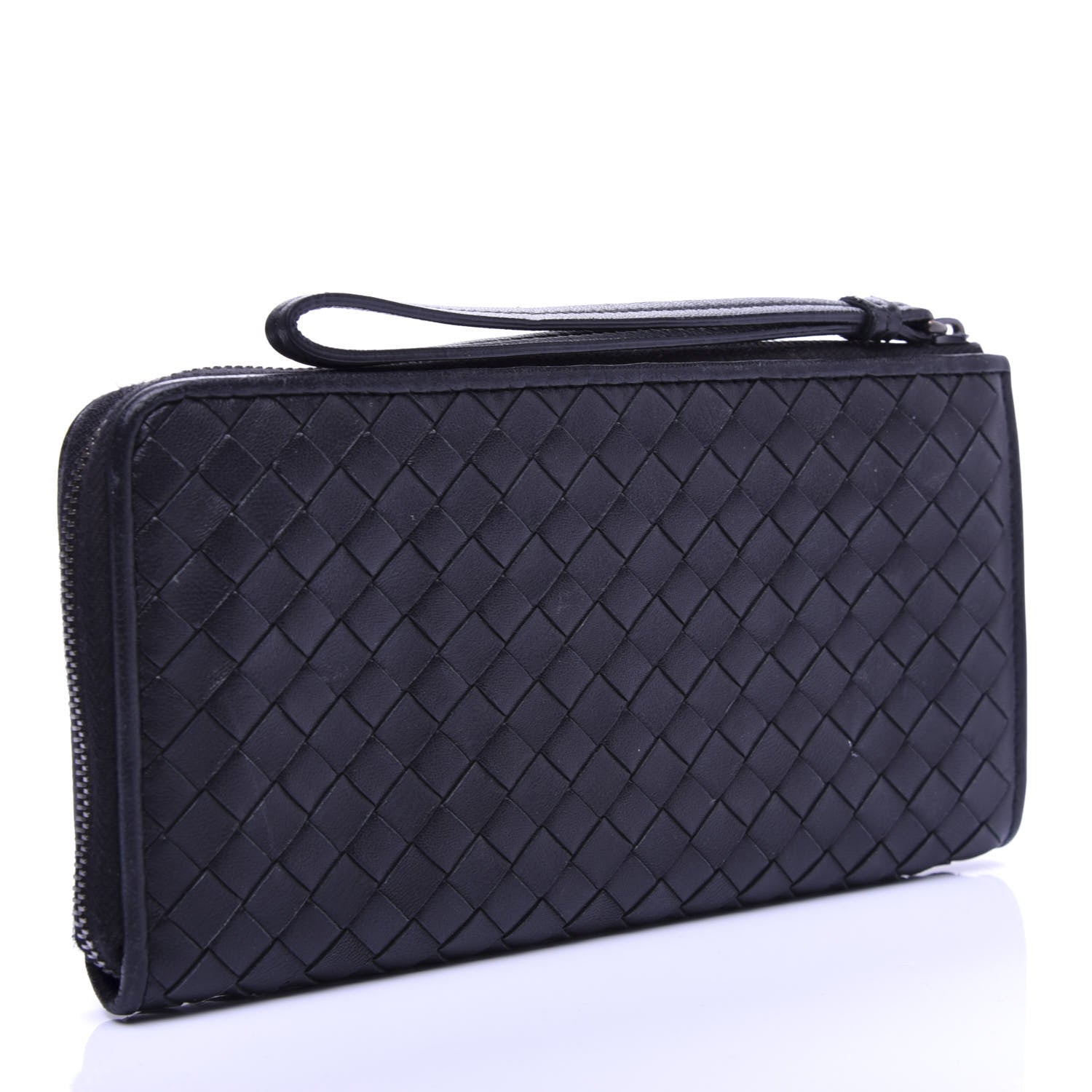 Bottega Veneta Nappa Intrecciato Zip Around Wallet Black 3 of 6