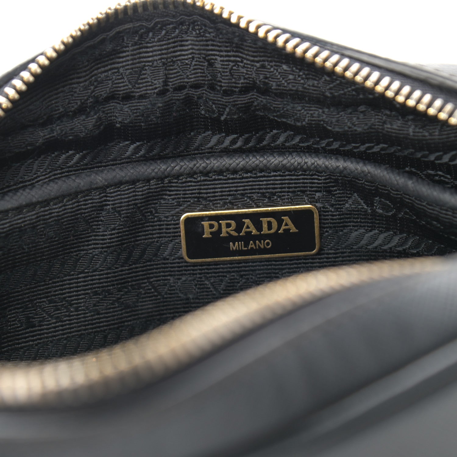 Prada Saffiano Mini Camera Crossbody Bag Black 6 of 10