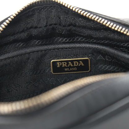 Prada Saffiano Mini Camera Crossbody Bag Black 6 of 10