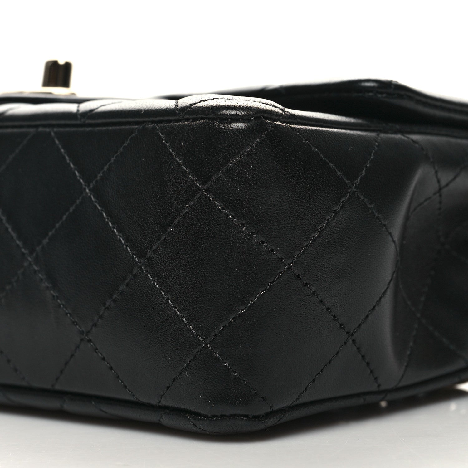 Chanel Lambskin Quilted Mini Rectangular Flap Black 9 of 10