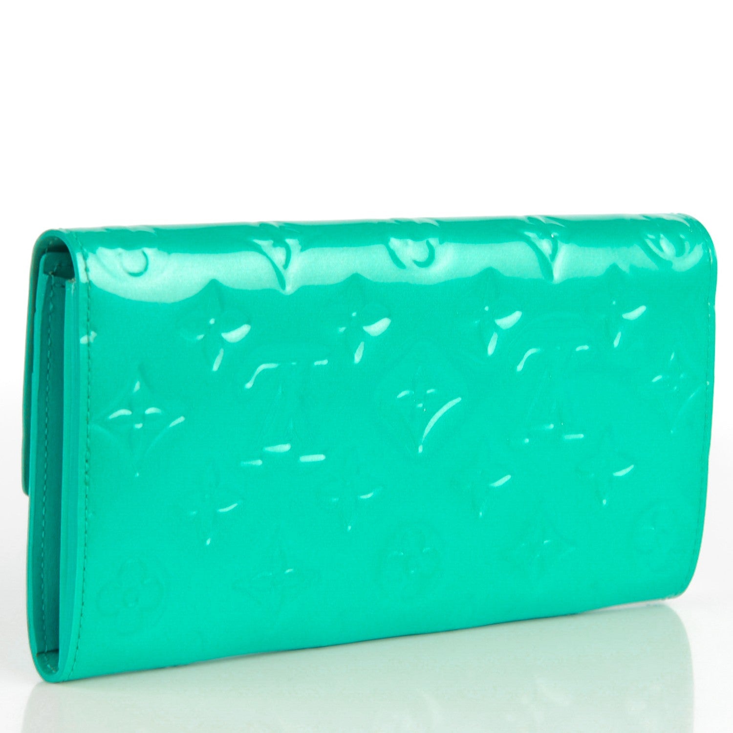 Louis Vuitton Vernis Sarah Wallet Blue Lagon 3 of 8