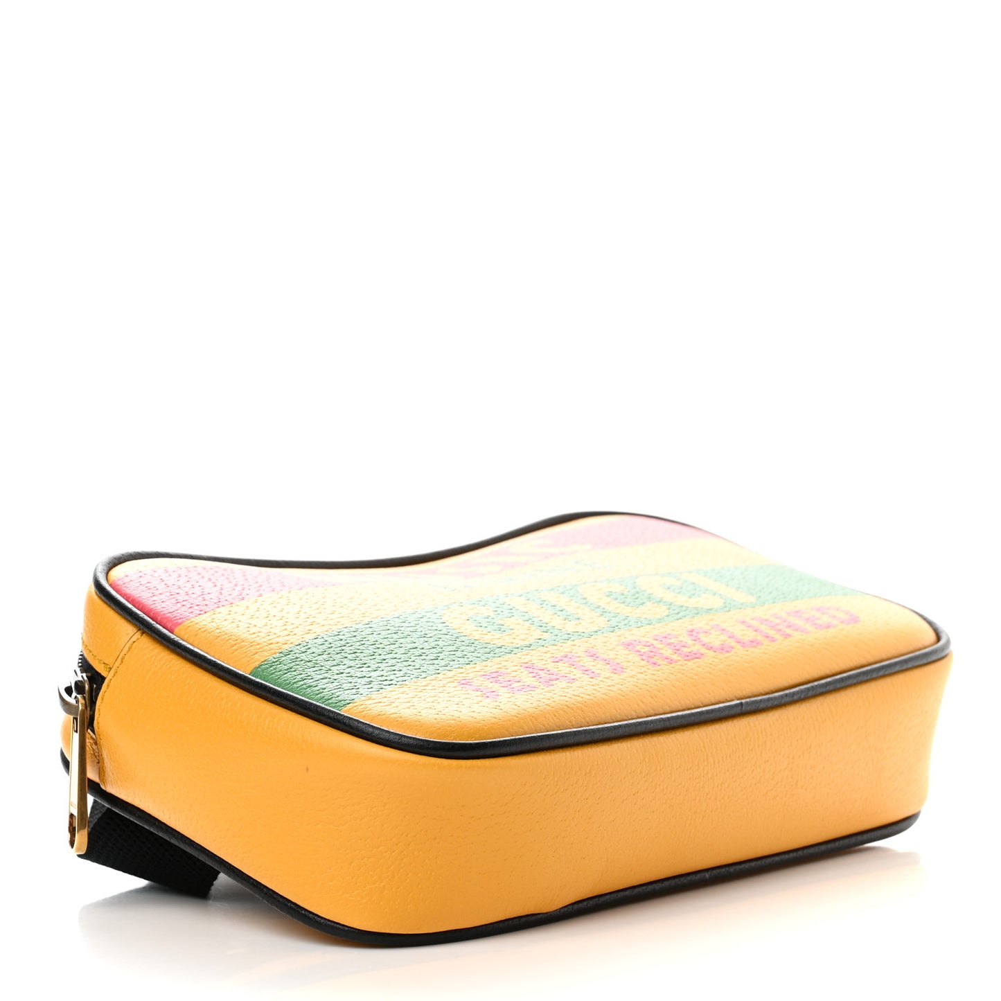 Textured Dollar Calfskin Music is Mine Belt Bag 90 36 Crop Multicolor Black