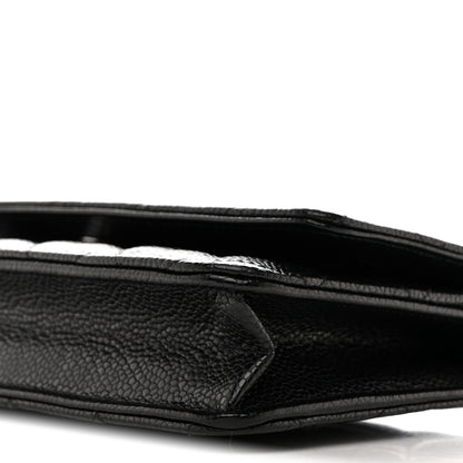 Chanel Caviar Quilted Wallet on Chain WOC Black 11 of 12
