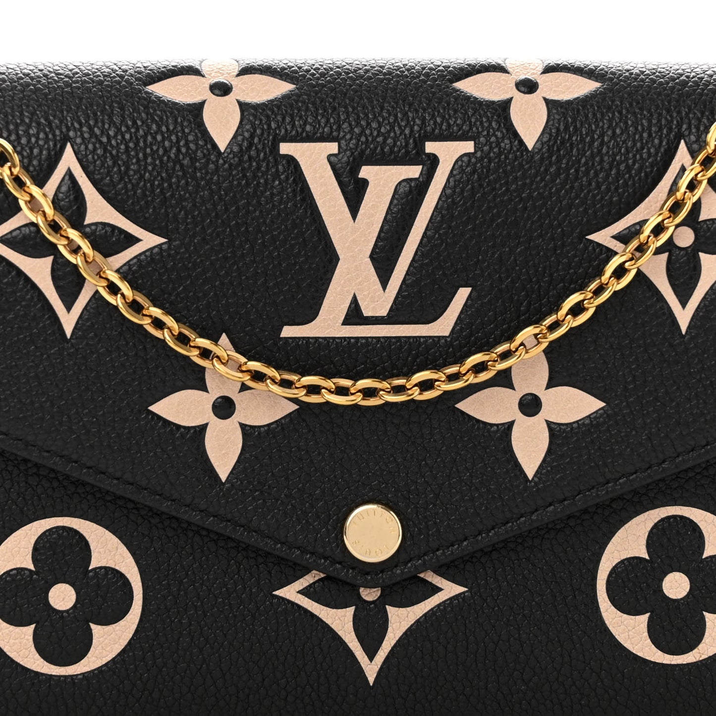 Empreinte Monogram Giant Felicie Pochette Black Beige