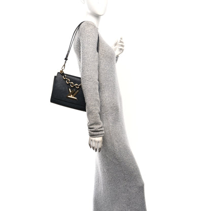 Louis Vuitton Epi Twist Braided Strap Shoulder Bag MM Black 2 of 10