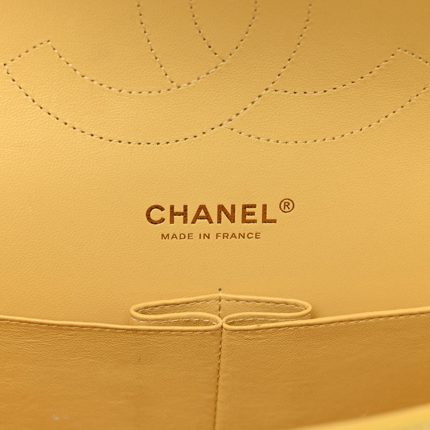 Chanel Caviar Quilted Jumbo Double Flap Yellow 7 of 11