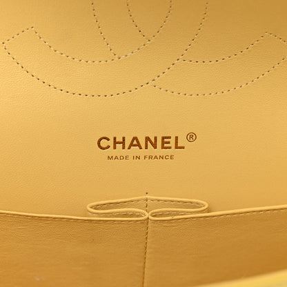 Chanel Caviar Quilted Jumbo Double Flap Yellow 7 of 11