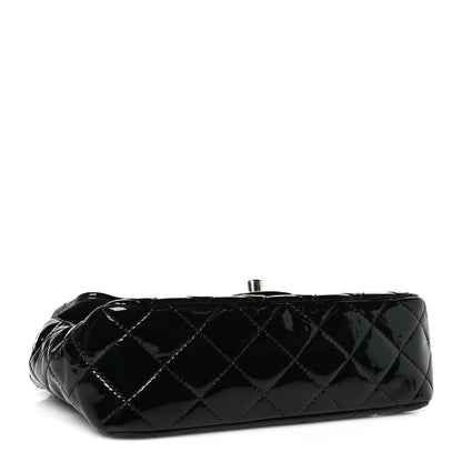 Chanel Patent Calfskin Quilted Mini Rectangular Flap Black 4 of 9