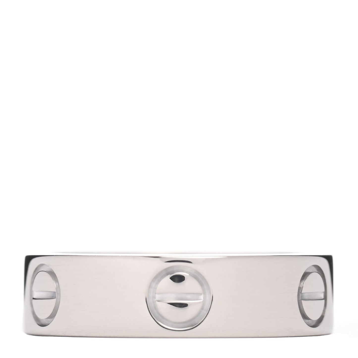 18K White Gold 5.5mm LOVE Ring 56 7.5