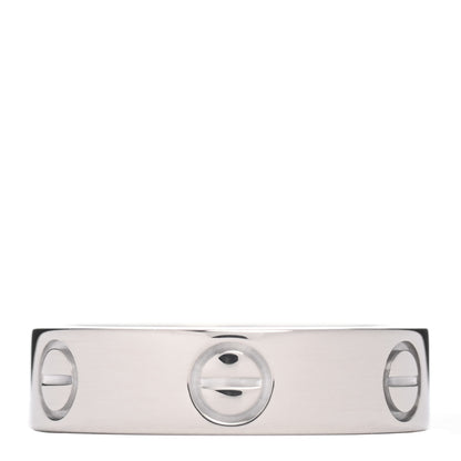 Cartier 18K White Gold 5.5mm LOVE Ring 56 7.5 3 of 4