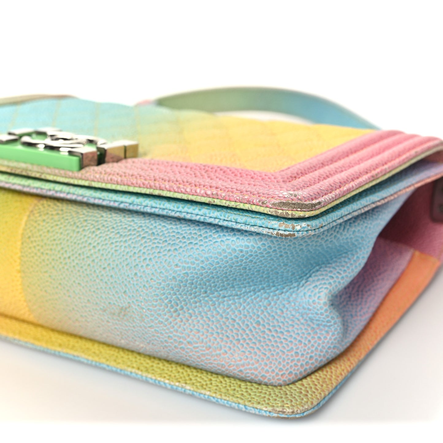Caviar Quilted Medium Cuba Rainbow Boy Flap Multicolor Rainbow Boy Flap Multicolor