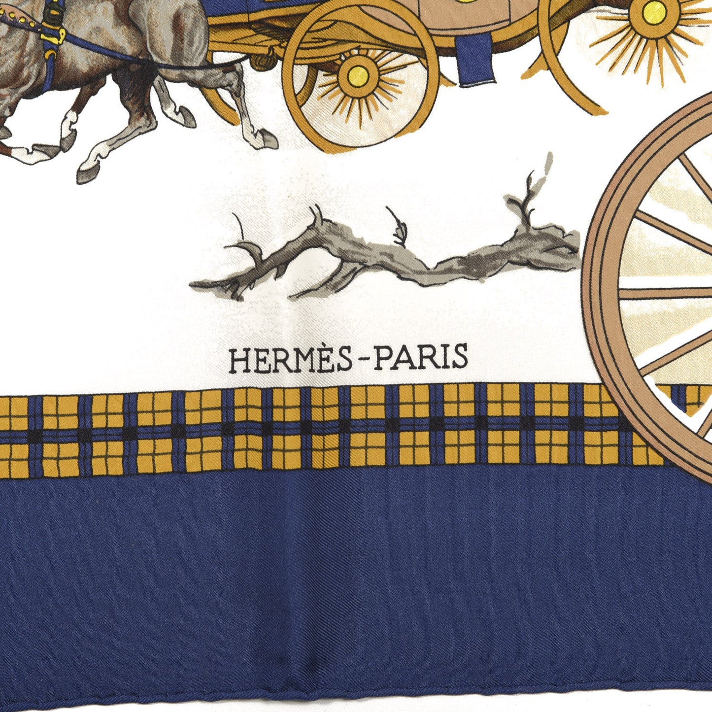 Silk L'hiver En Poste Scarf 90