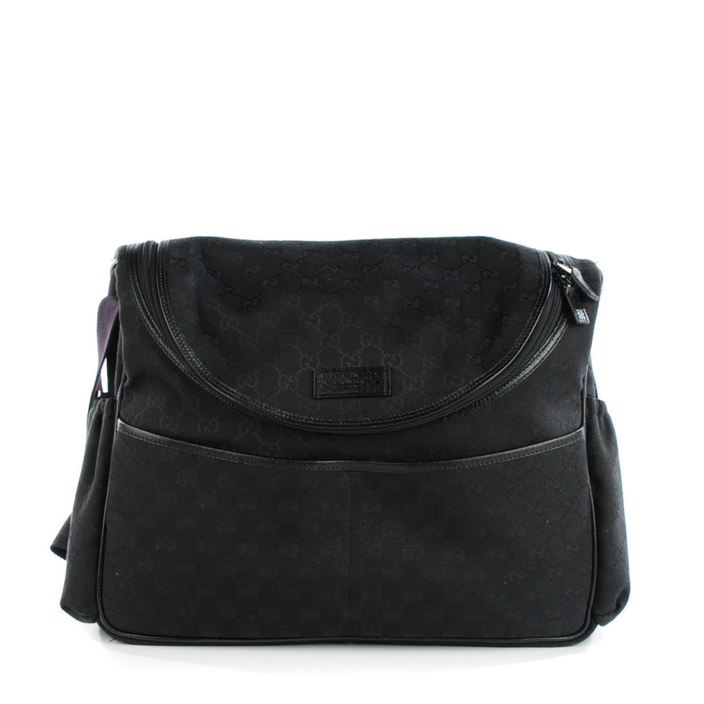 Monogram Large Diaper Bag Black