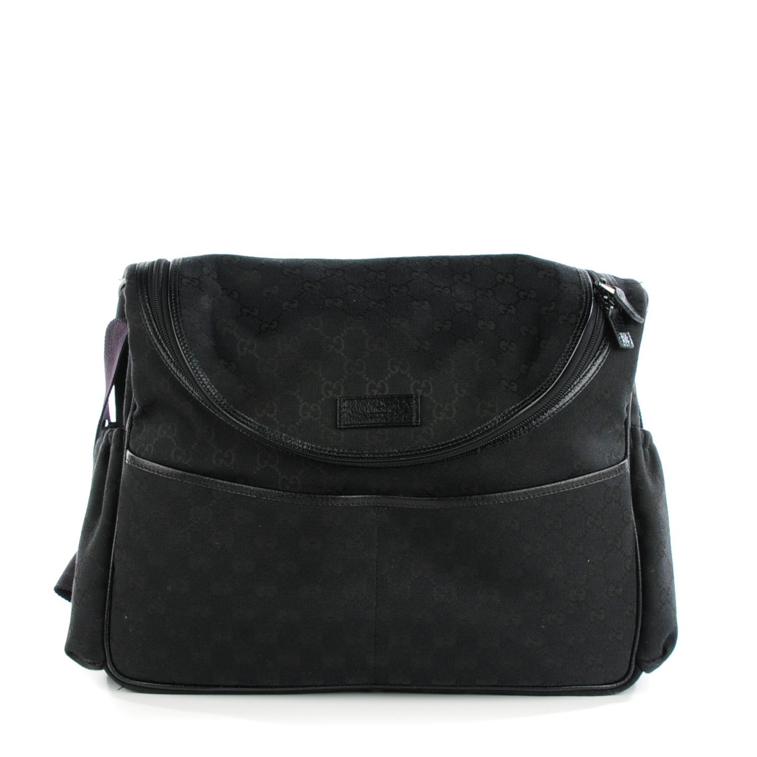 Gucci Monogram Large Diaper Bag Black 1 of 7