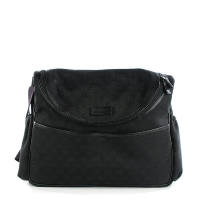 Gucci Monogram Large Diaper Bag Black 1 of 7
