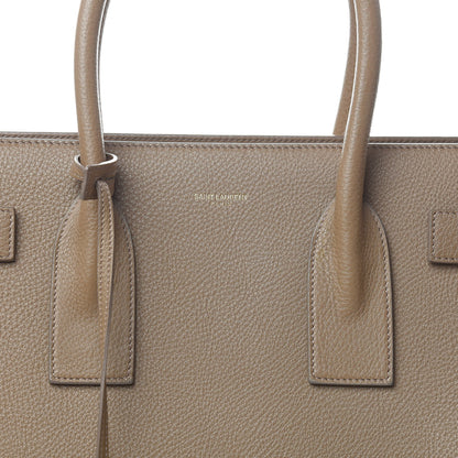 Saint Laurent Grained Calfskin Large Sac De Jour Taupe 16 of 16