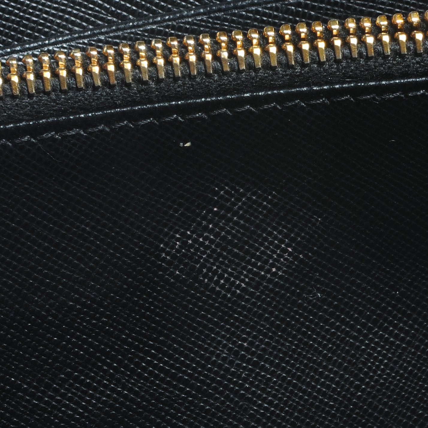 Prada Saffiano Zip Around Wallet Nero Black 9 of 10