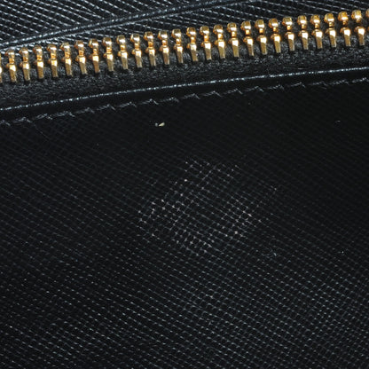 Prada Saffiano Zip Around Wallet Nero Black 9 of 10